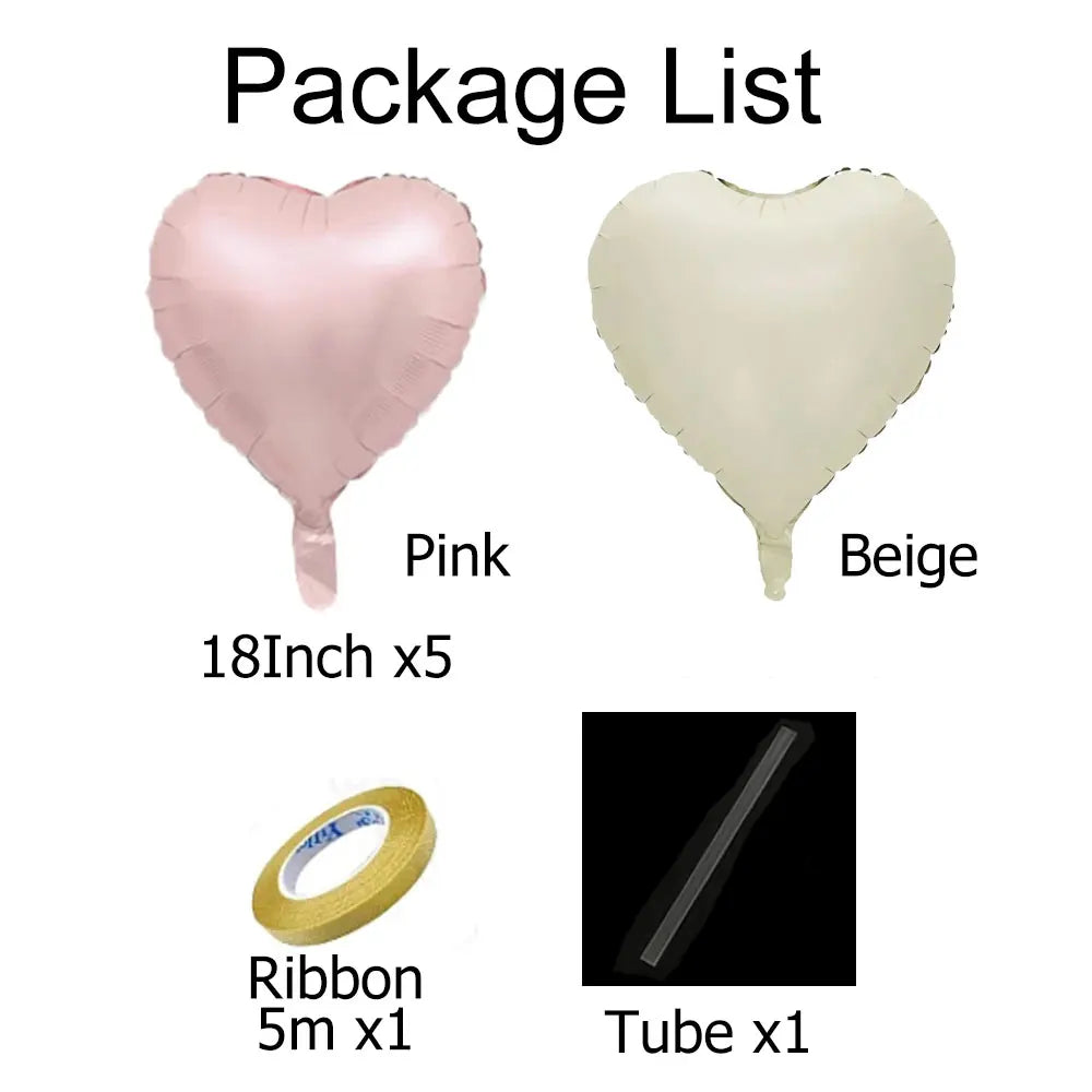 Kit 12 Balões de Coração Tons Pastéis