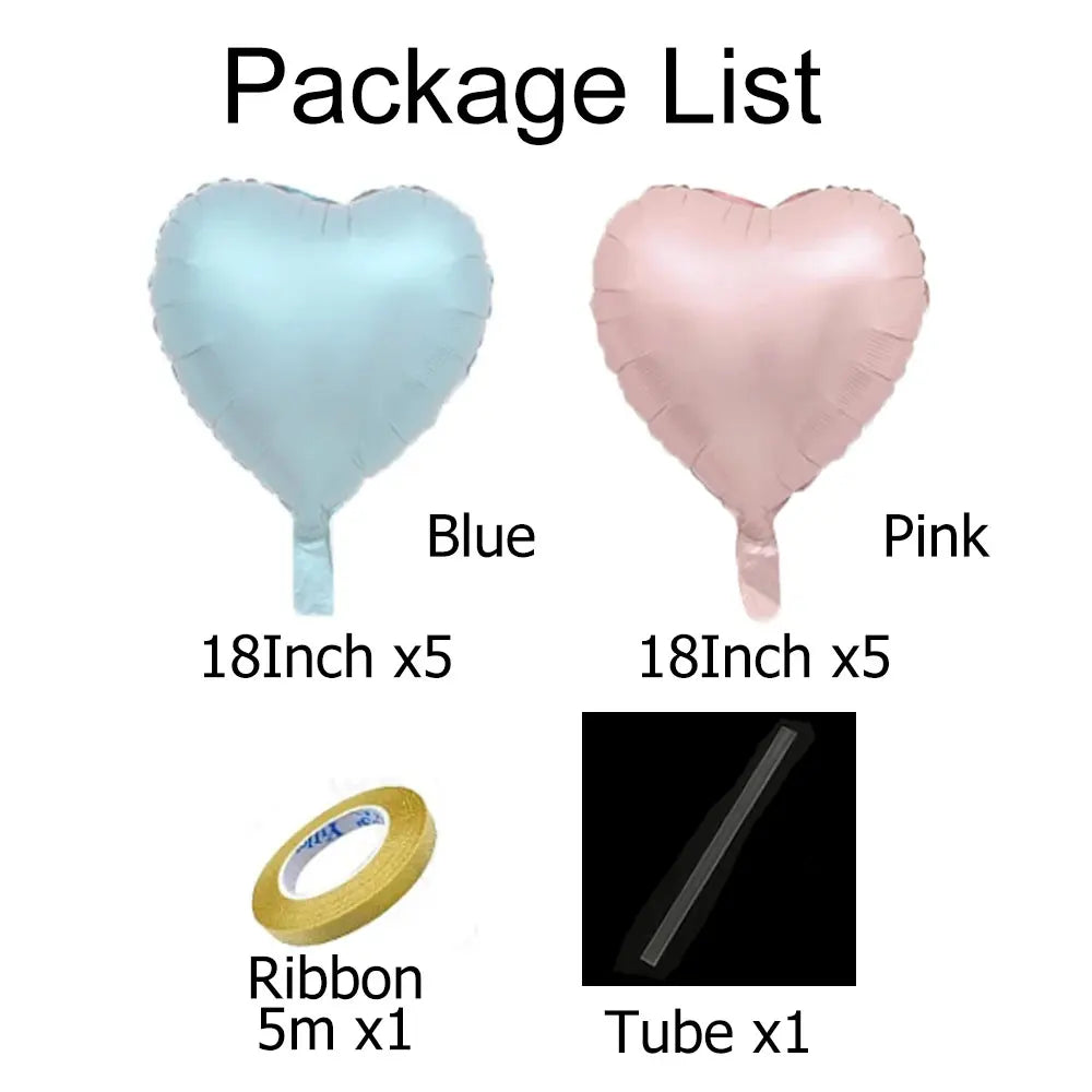 Kit 12 Balões de Coração Tons Pastéis