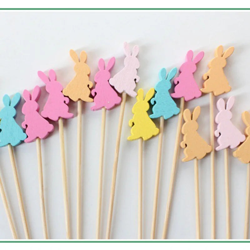 Kit 100 Palitos Decorativos Orelha de Coelho