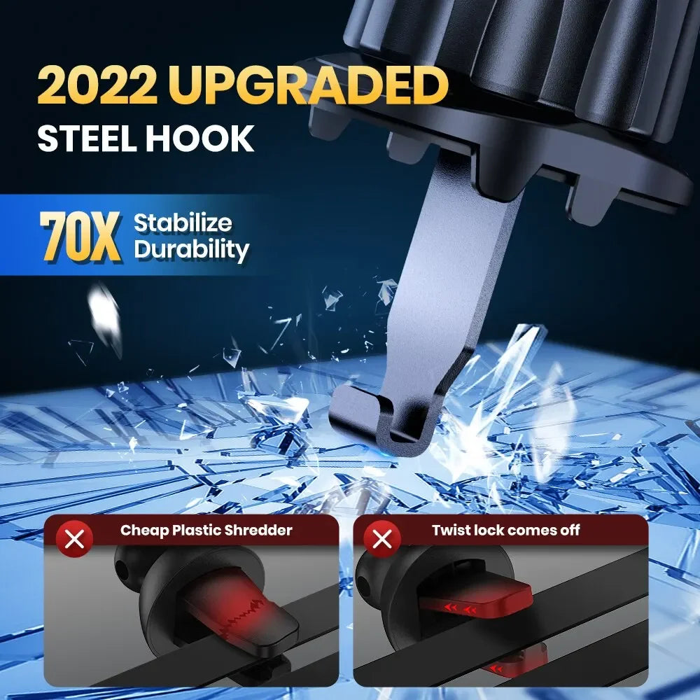 Suporte do telefone móvel para carro, saída de ar, sensor de gravidade, material metálico