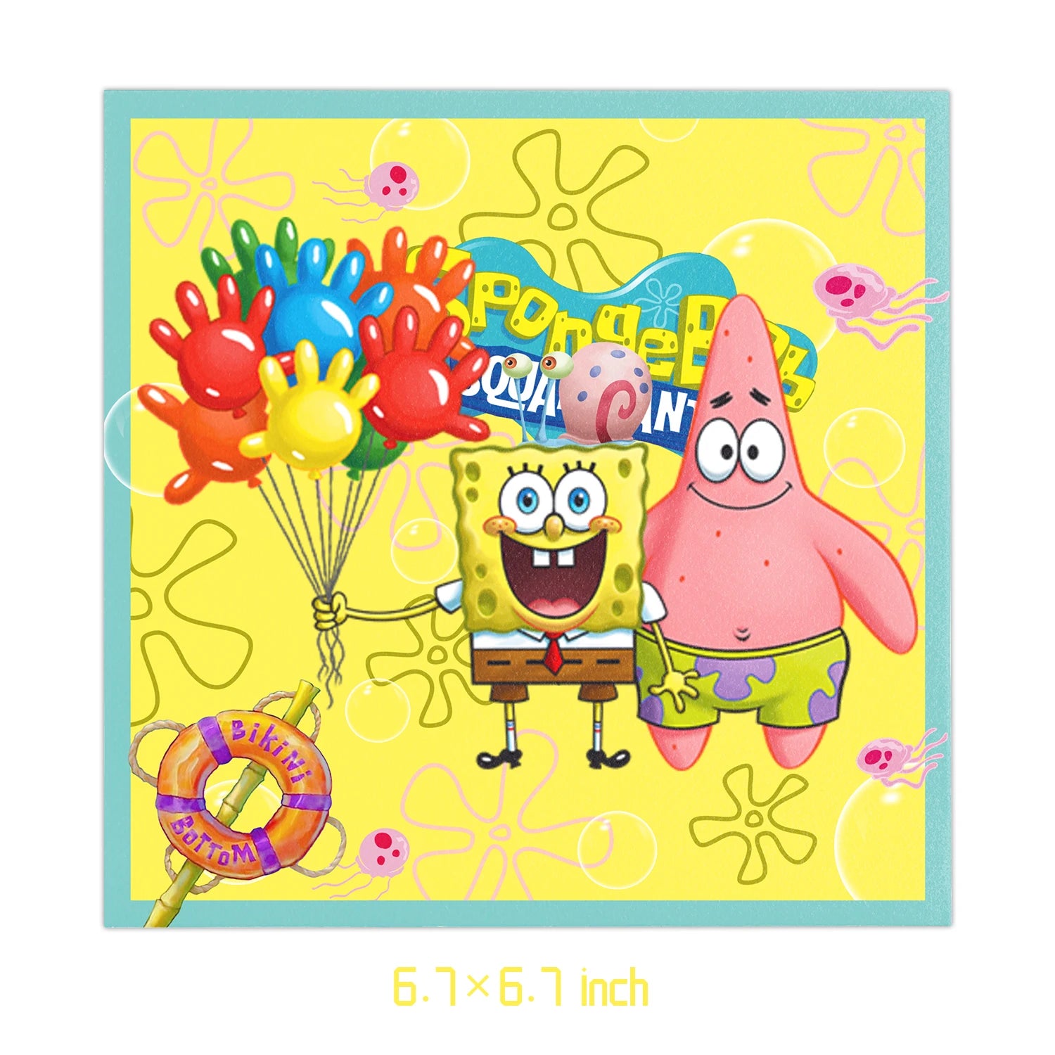 Kit Festa Bob Esponja: Descartáveis e Balões