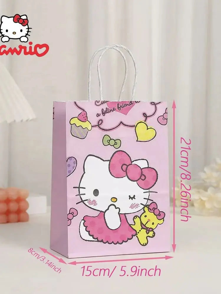 Kit 12 Sacolas de Presente Hello Kitty