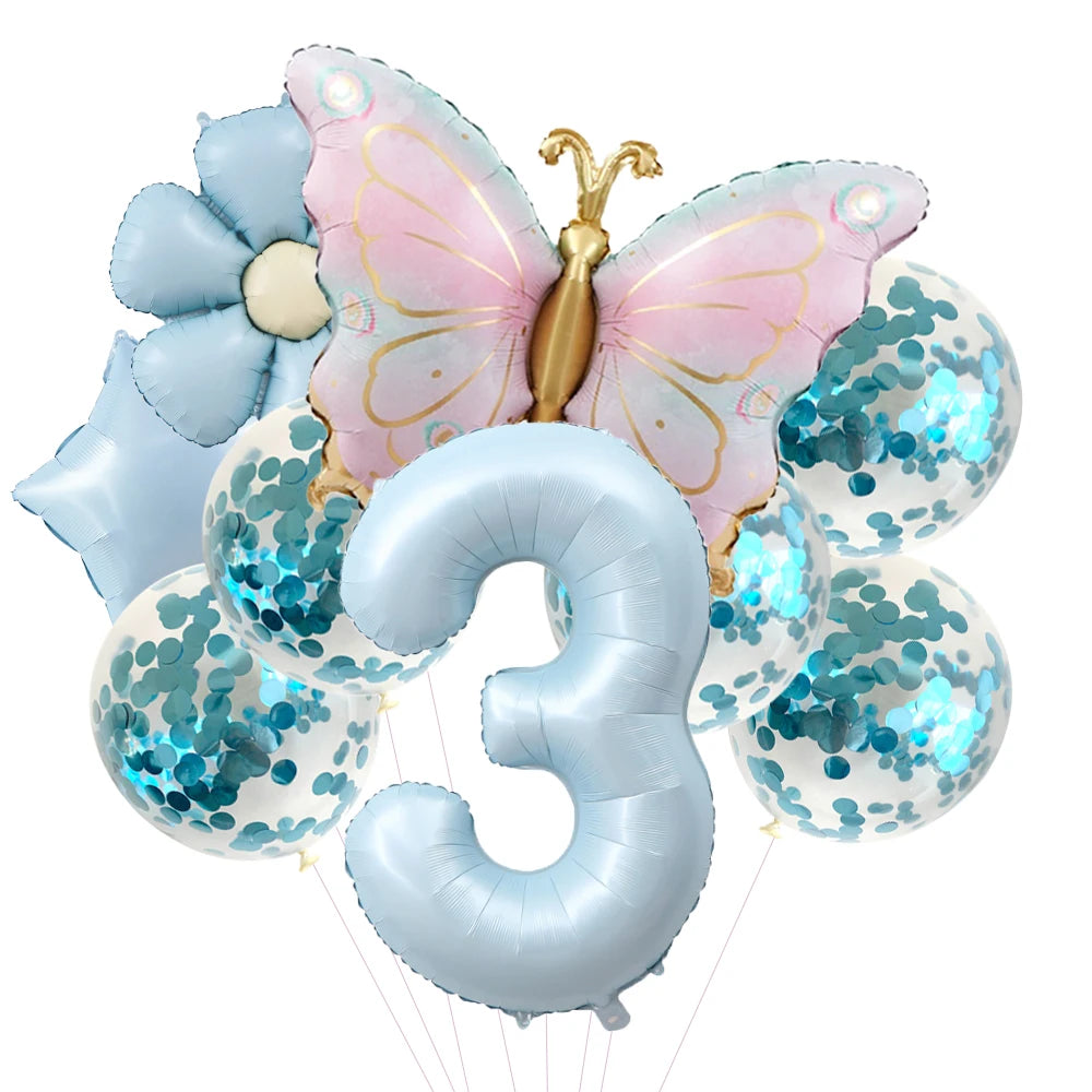 Kit Balão Metalizado Borboleta