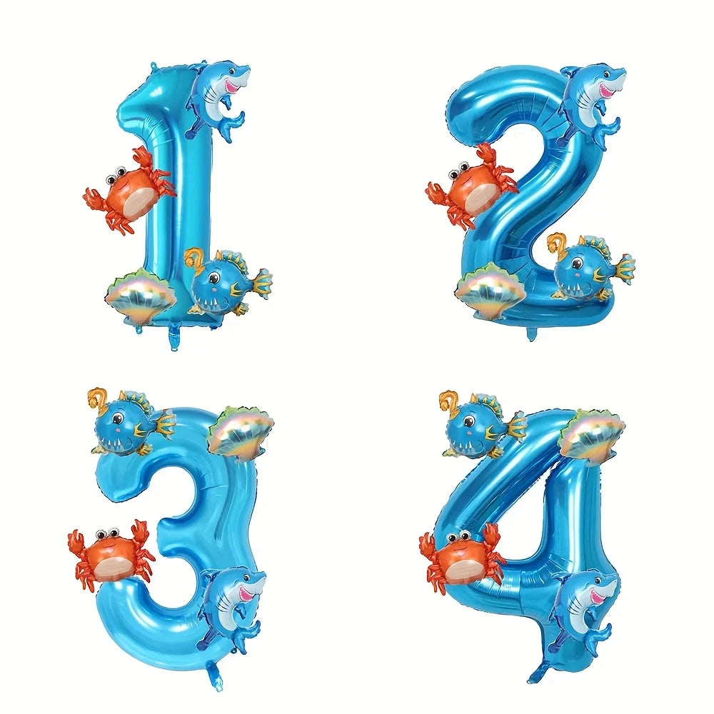 Kit Oceano com Número (5 Peças)