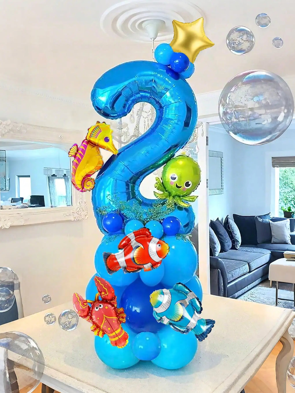 Kit Balões Animais Marinhos (24 Peças)