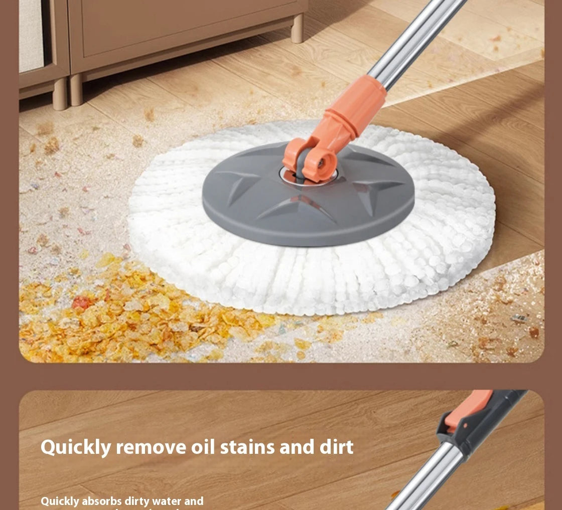 Conjunto de esfregão giratório balde separação de sujeira + garrafa de adição de produtos