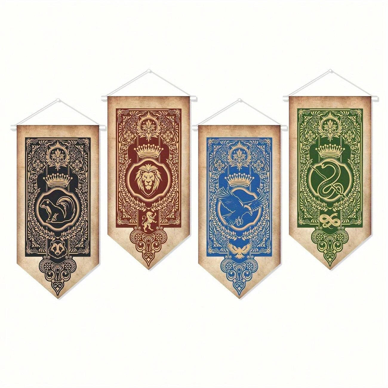 Decoração Escola de Magia e Bruxaria de Hogwarts 4 peças