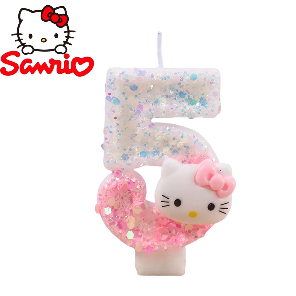 Vela de aniversário Hello Kitty