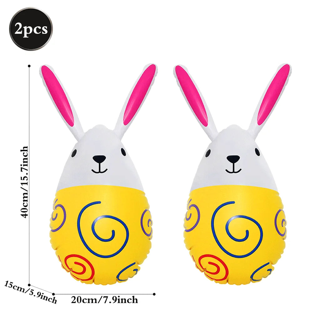 Par de Coelhos Infláveis (40 cm)