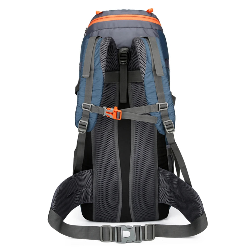 Mochila 65L  resistente à água com capa de chuva