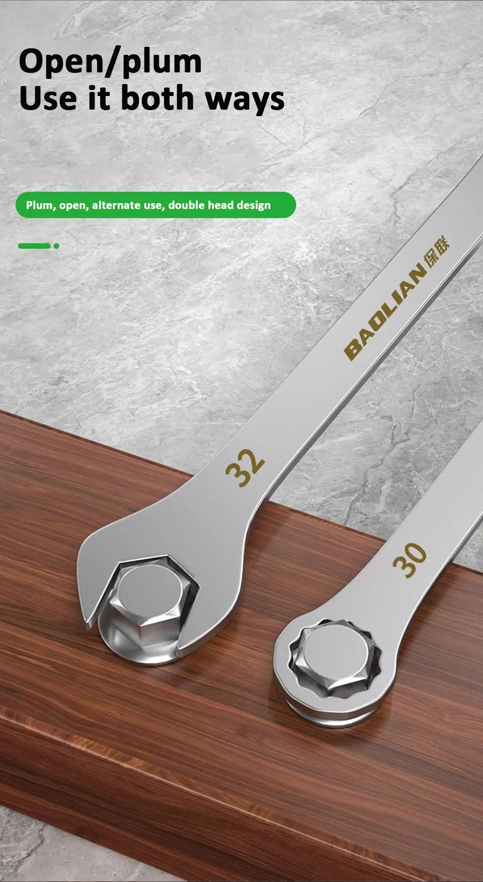 Chave de extremidade aberta ultrafina 5-32mm chaves de catraca universais chave de dupla finalidade