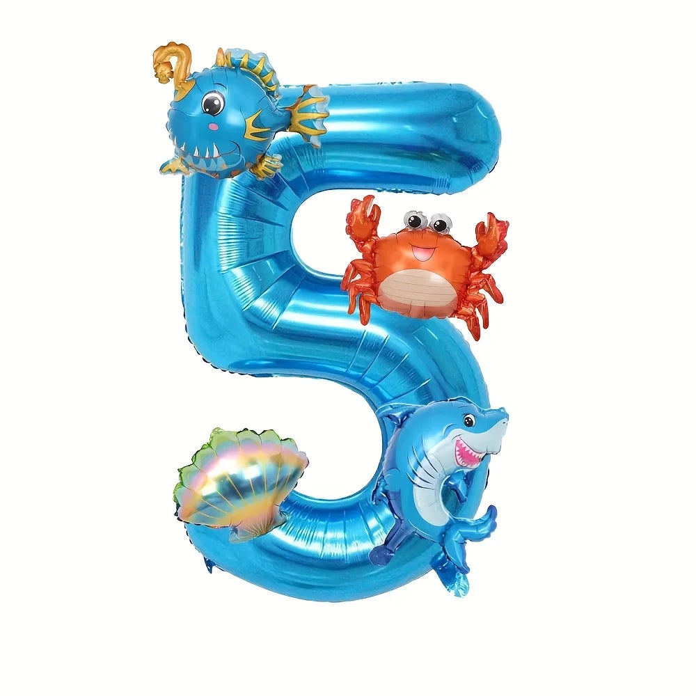 Kit Oceano com Número (5 Peças)