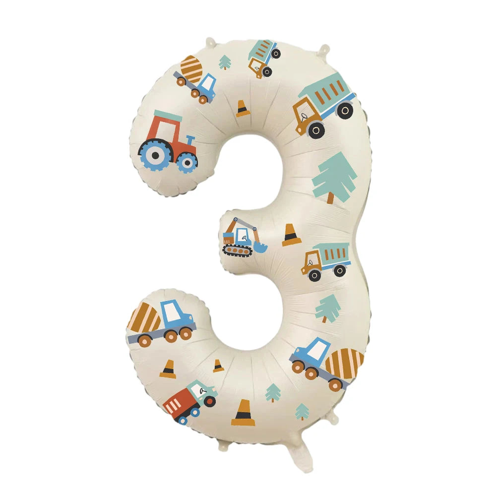 Balão de Número (Tema Construção)