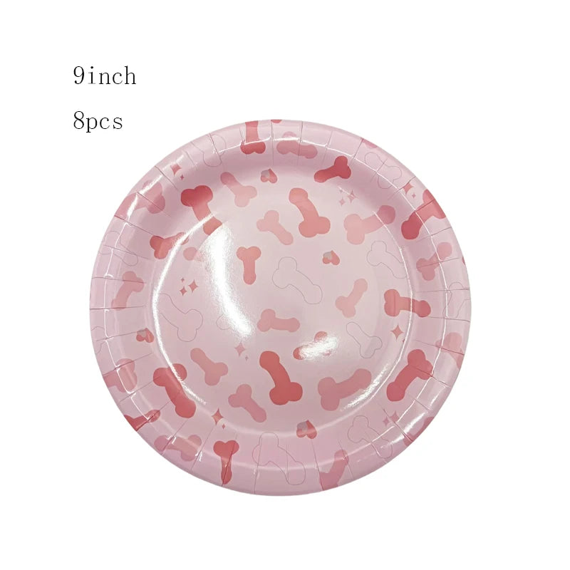 Kit Descartáveis Despedida de Solteira Rosa