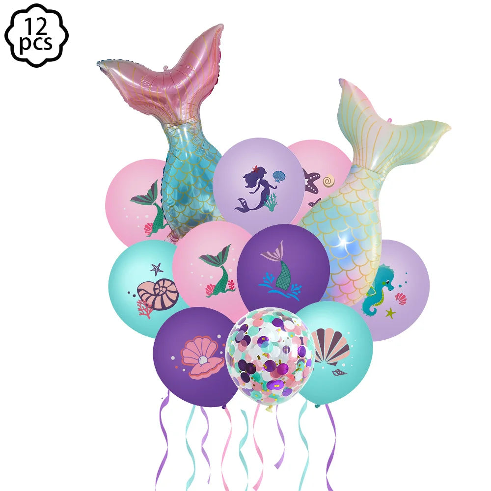 Conjunto Decorativo Para Festa Tema Sereia