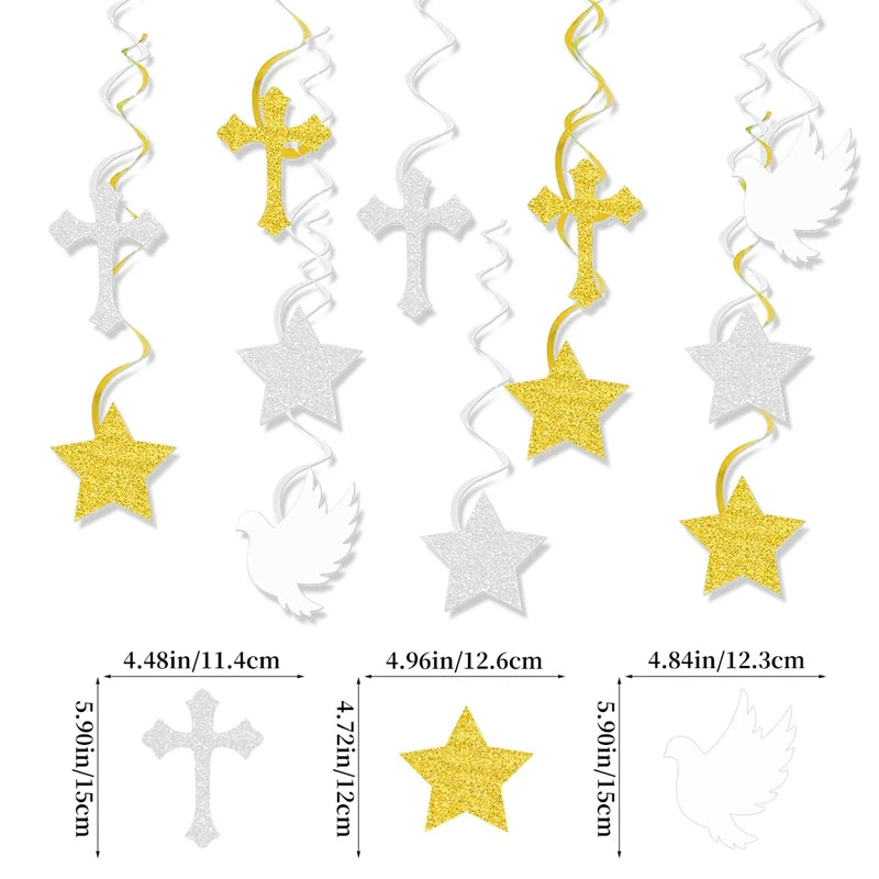 Kit Decoração Religiosa (6 ou 12 peças)