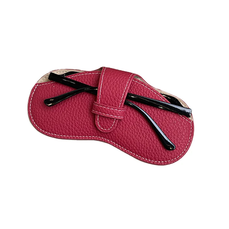 Estojo de óculos couro macio portátil