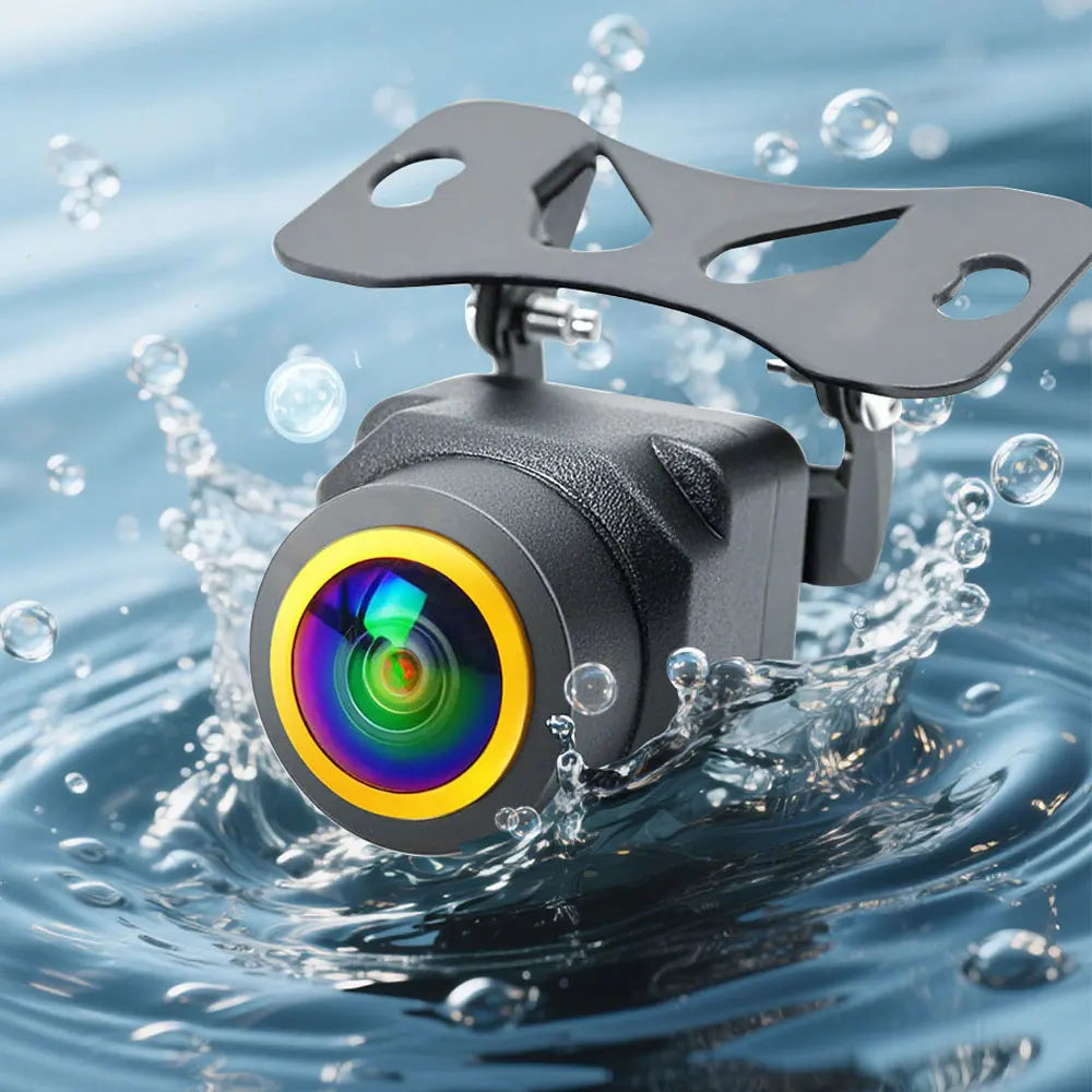 Camera de Ré 4k ahd 1080p trajetória dinâmica inteligente câmera de visão traseira do carro visão noturna de 180 graus com linha de pista de estacionamento