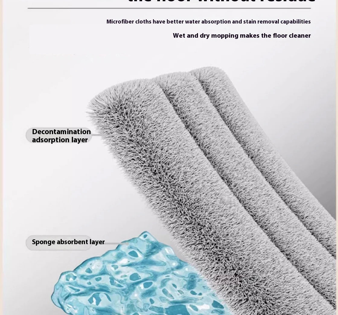 Mop spray com almofada de microfibra substituível