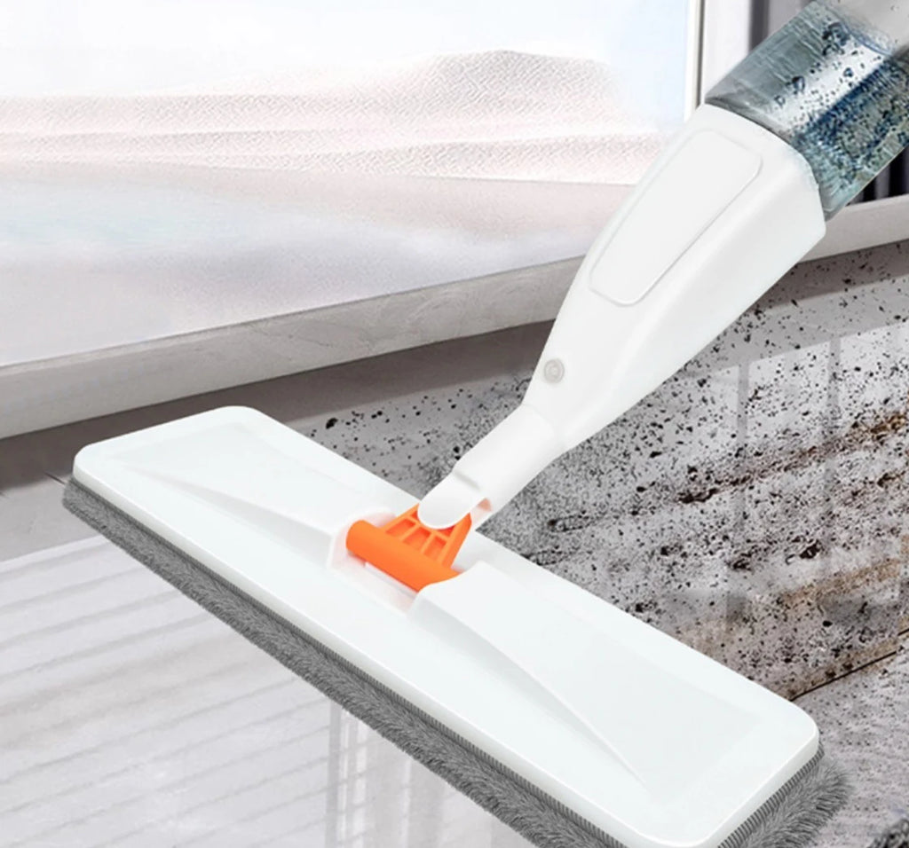 Mop spray com almofada de microfibra substituível