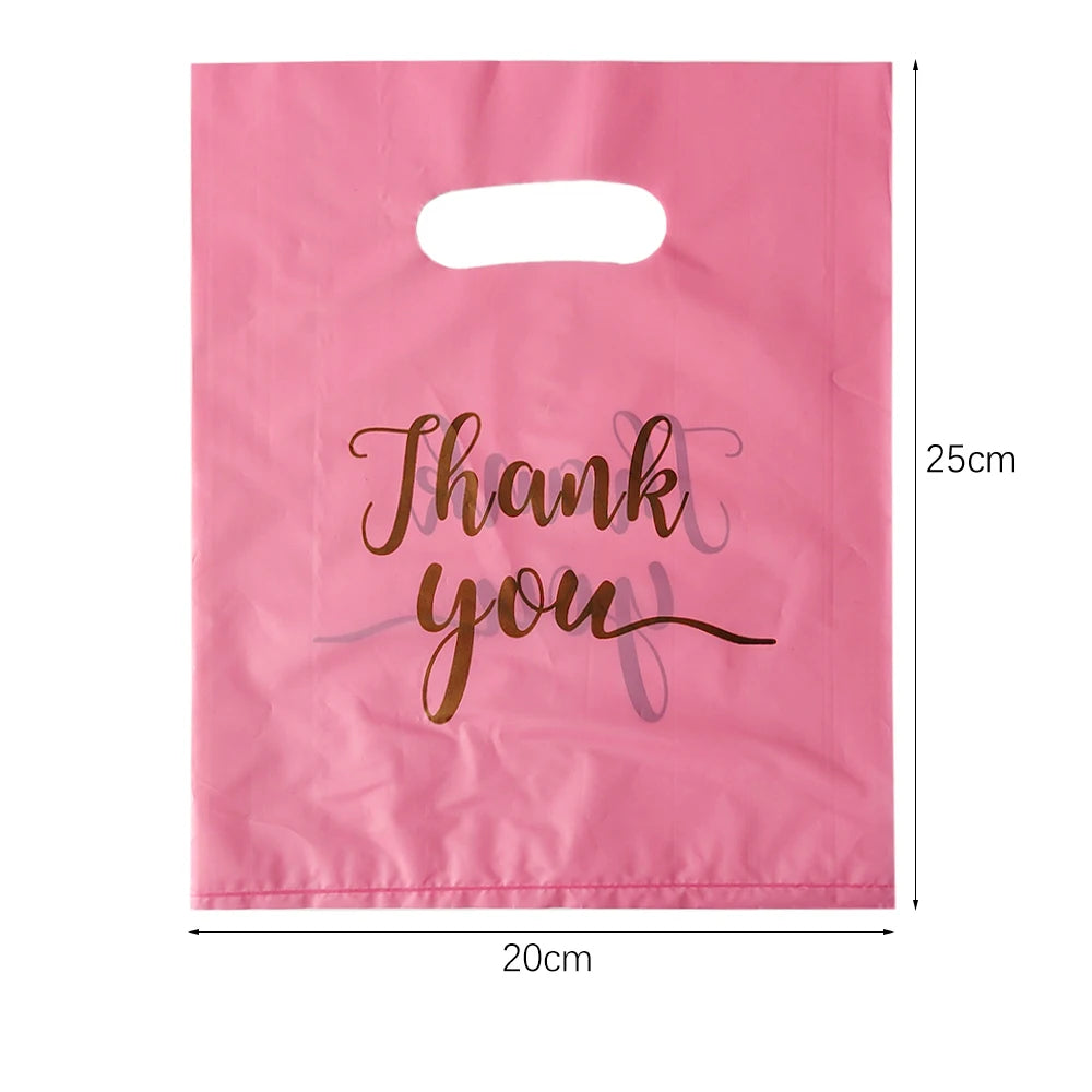 Kit Sacos de Embalagem (10, 50 ou 100 pçs) – Estampa "Thank You"