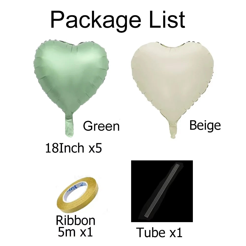 Kit 12 Balões de Coração Tons Pastéis