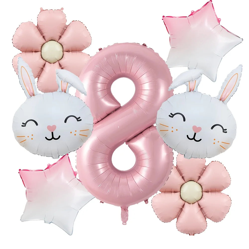 Kit Balão de Aniversário de Coelho