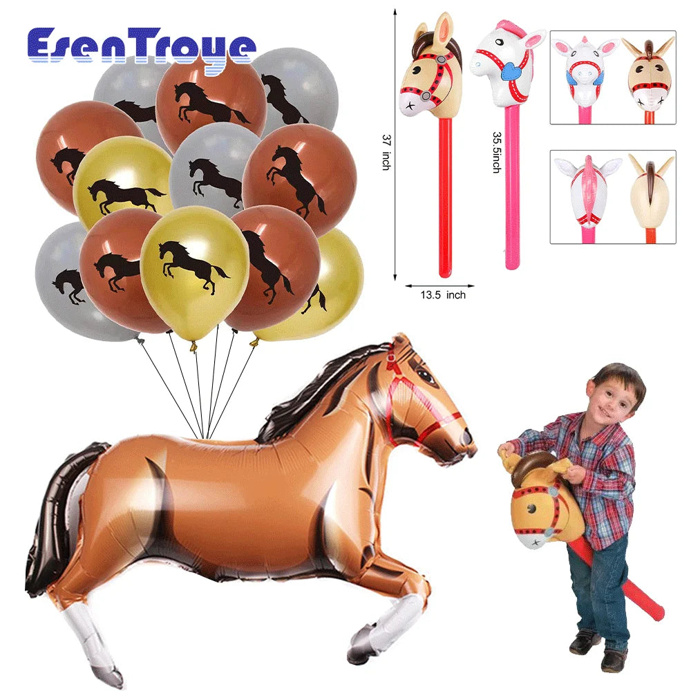 Balão Cavalo Cowboy (Estilo Western)