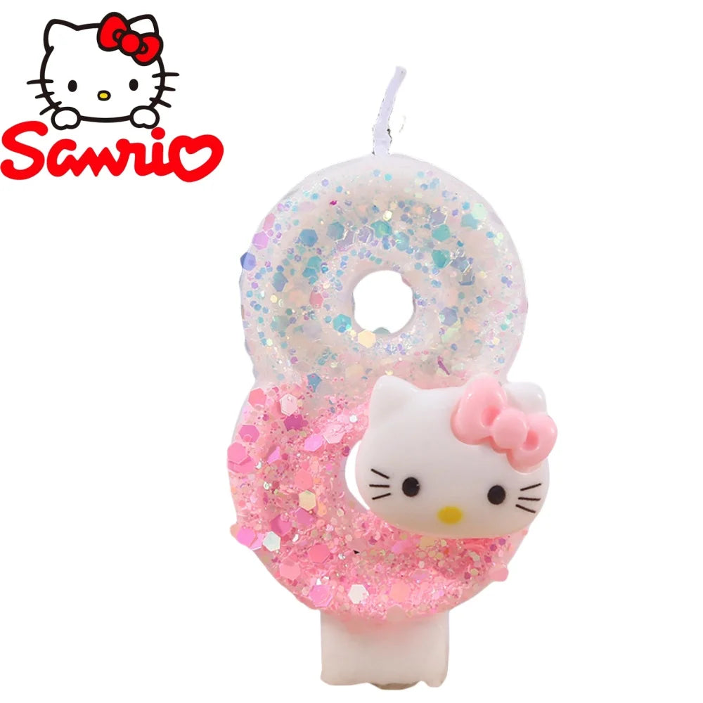 Vela de aniversário Hello Kitty