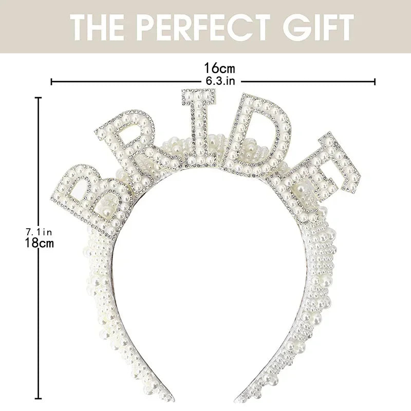 Tiara de Pérolas "Bride" – Acessório Premium para Noiva