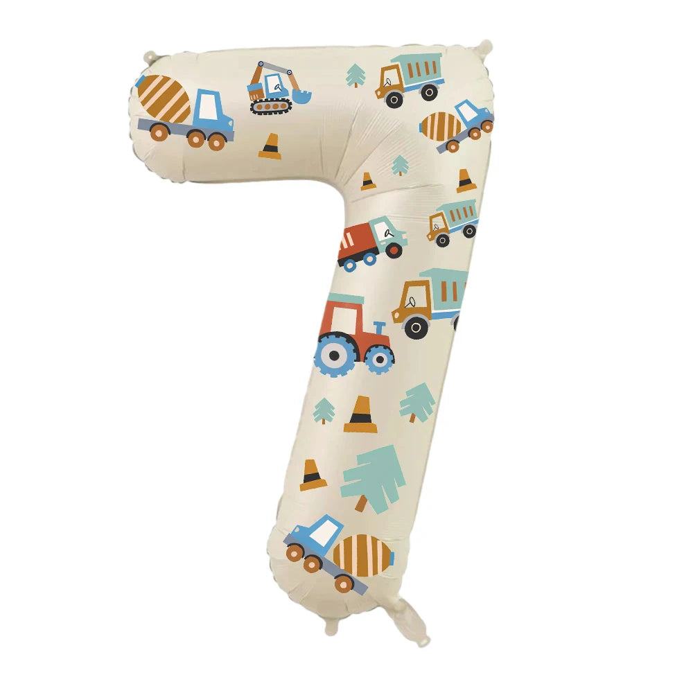 Balão de Número (Tema Construção)