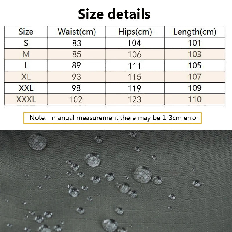 Calça tática masculina a prova dágua