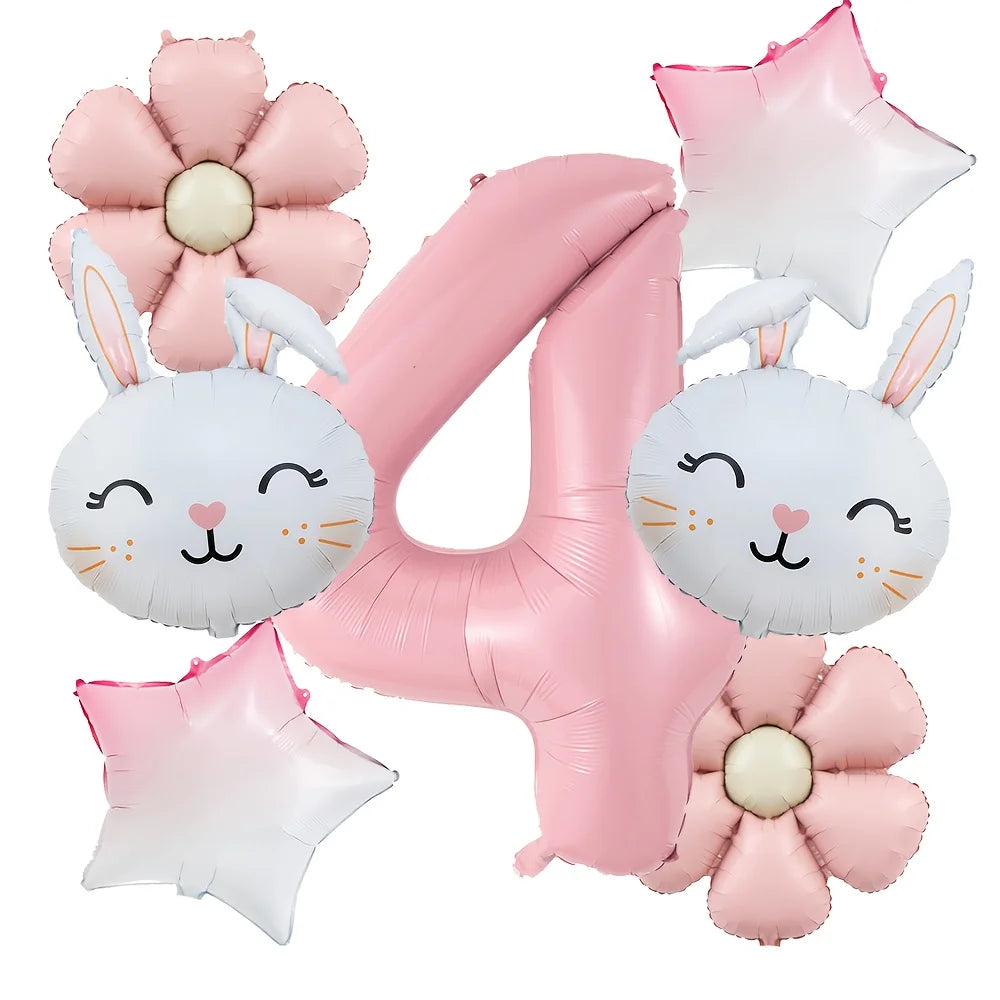 Kit Balão de Aniversário de Coelho