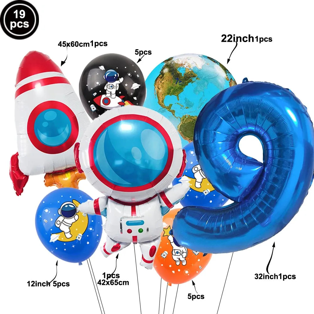 Kit Balões Astronauta e Foguete: Aventura no Universo