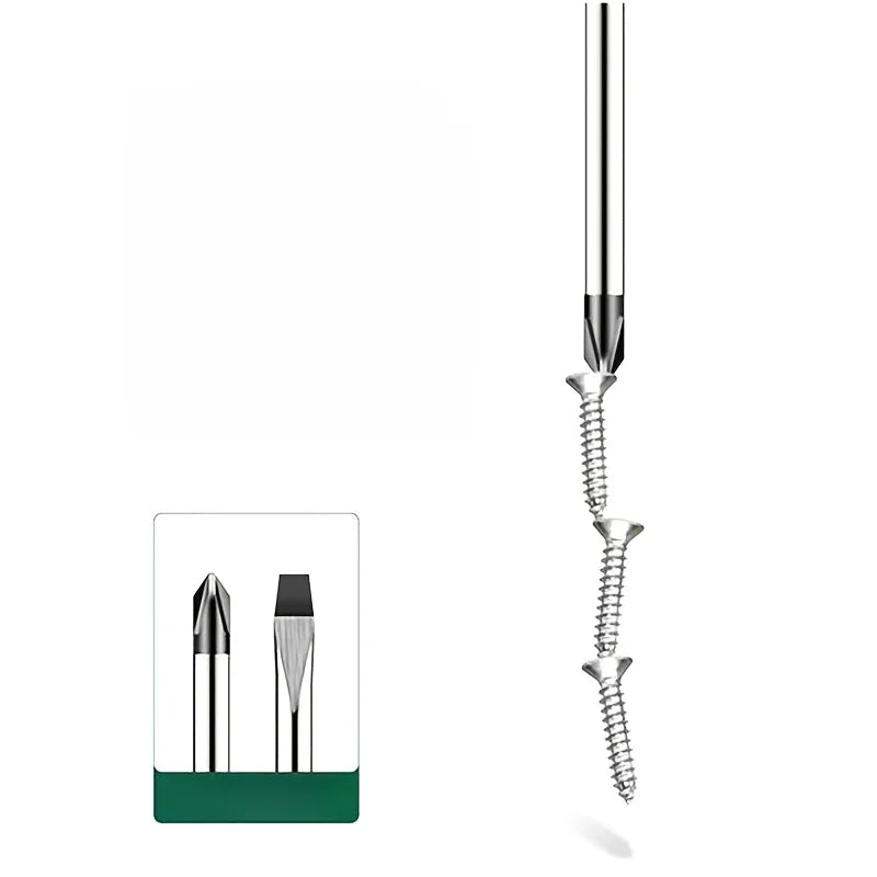 Conjunto de chave de fenda de ponta magnética, Phillips e plana, aperto de almofada profissional |   Conjunto de ferramentas manuais