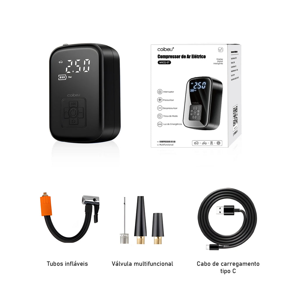 Bomba de ar portátil