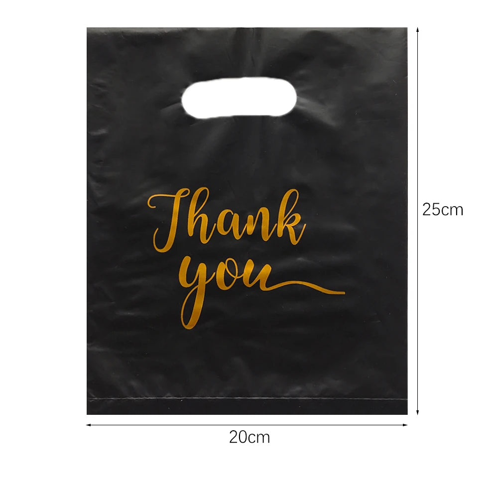 Kit Sacos de Embalagem (10, 50 ou 100 pçs) – Estampa "Thank You"