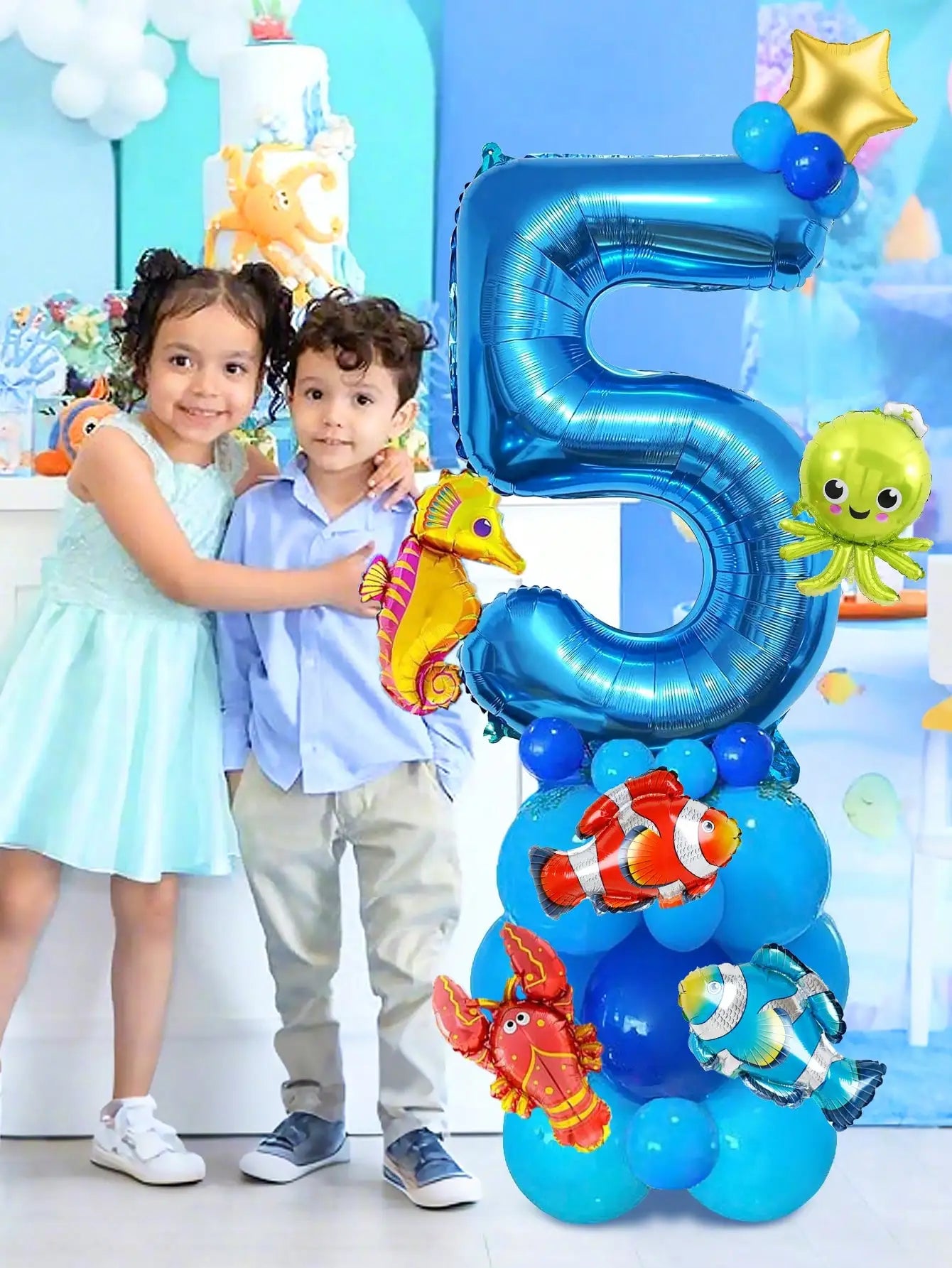 Kit Balões Animais Marinhos (24 Peças)