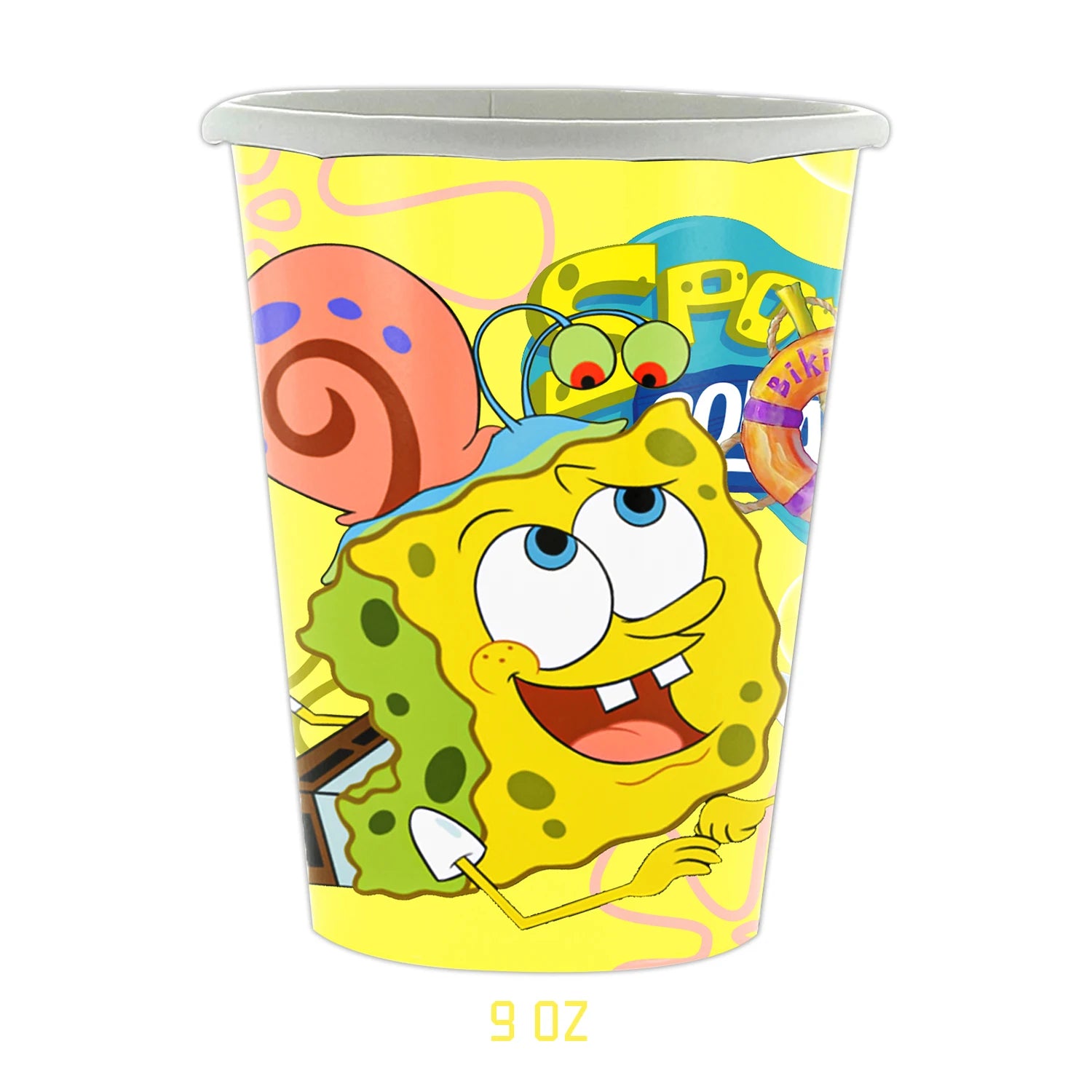 Kit Festa Bob Esponja: Descartáveis e Balões
