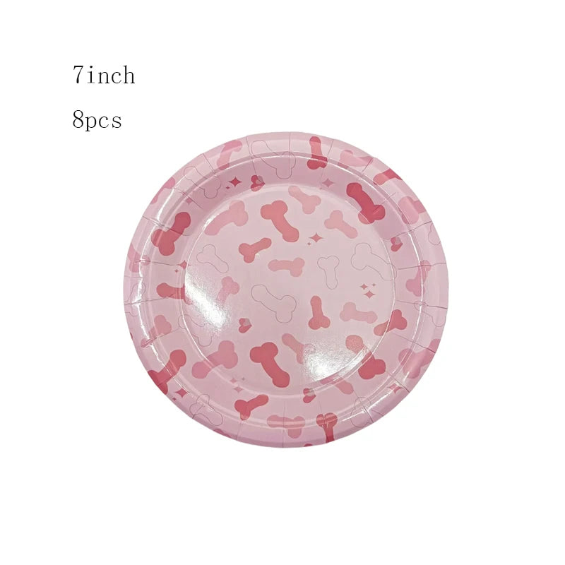 Kit Descartáveis Despedida de Solteira Rosa