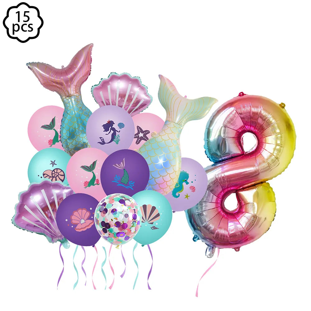 Conjunto Decorativo Para Festa Tema Sereia