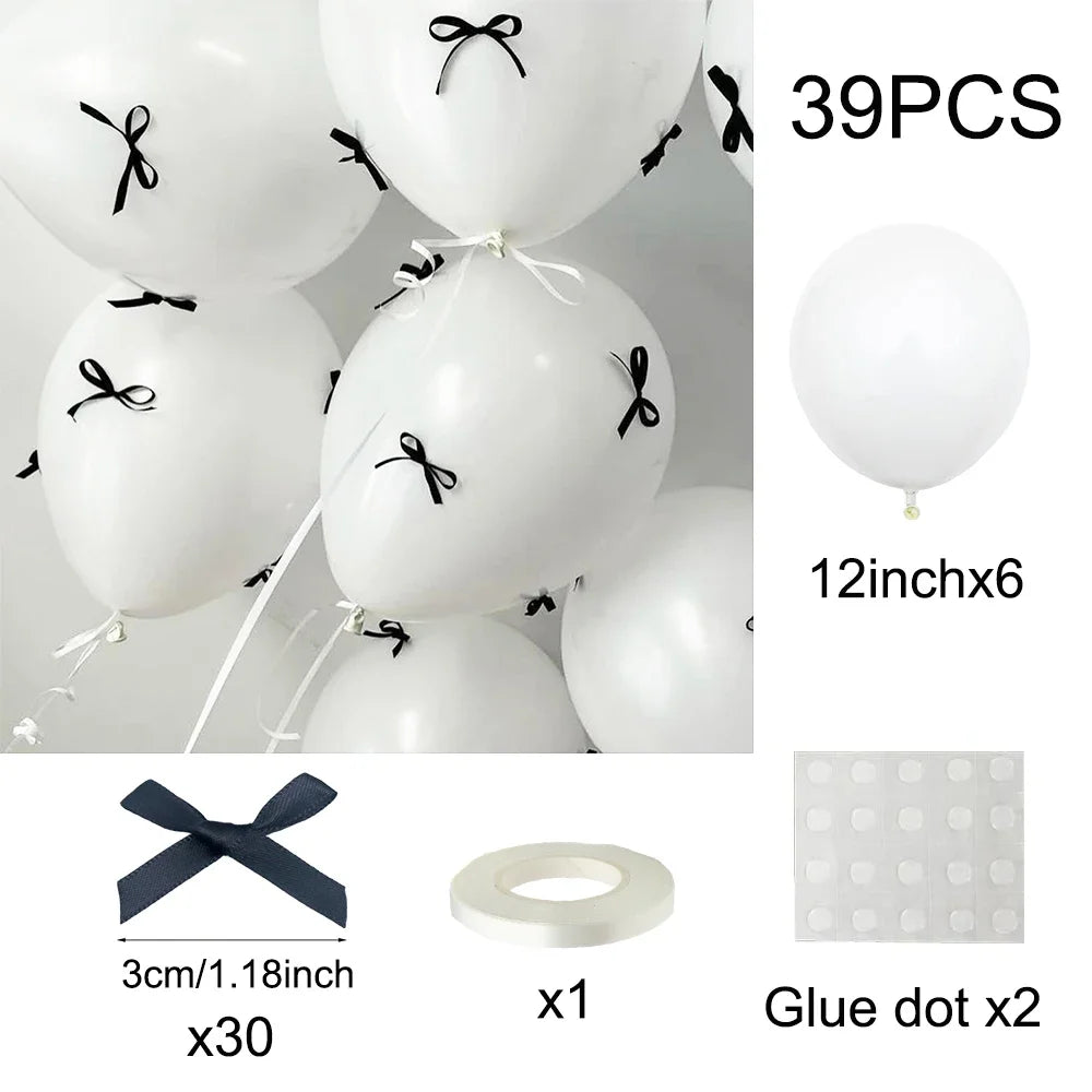Kit Balões com Mini Laços – Estilo Coquete