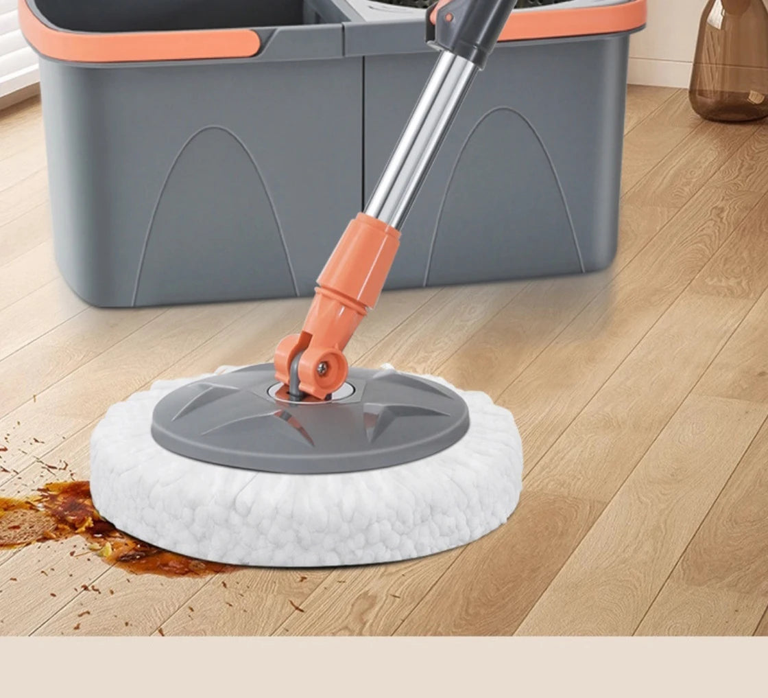 Conjunto de esfregão giratório balde separação de sujeira + garrafa de adição de produtos