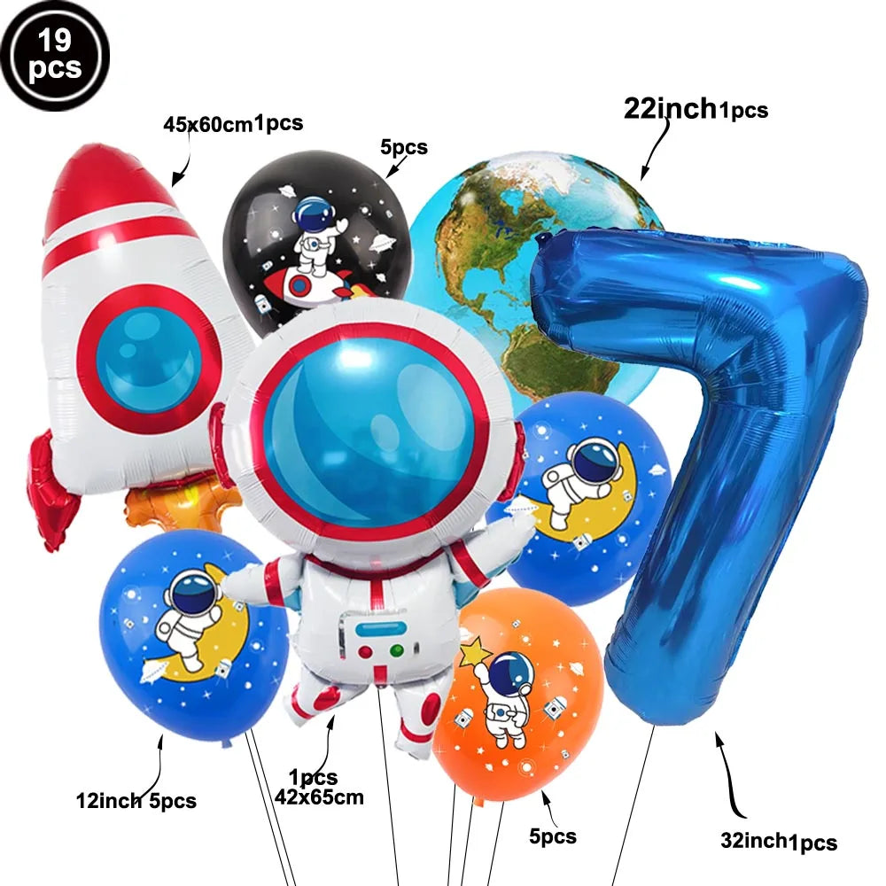 Kit Balões Astronauta e Foguete: Aventura no Universo