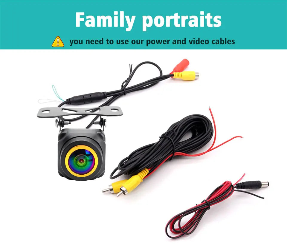 Camera de Ré 4k ahd 1080p trajetória dinâmica inteligente câmera de visão traseira do carro visão noturna de 180 graus com linha de pista de estacionamento