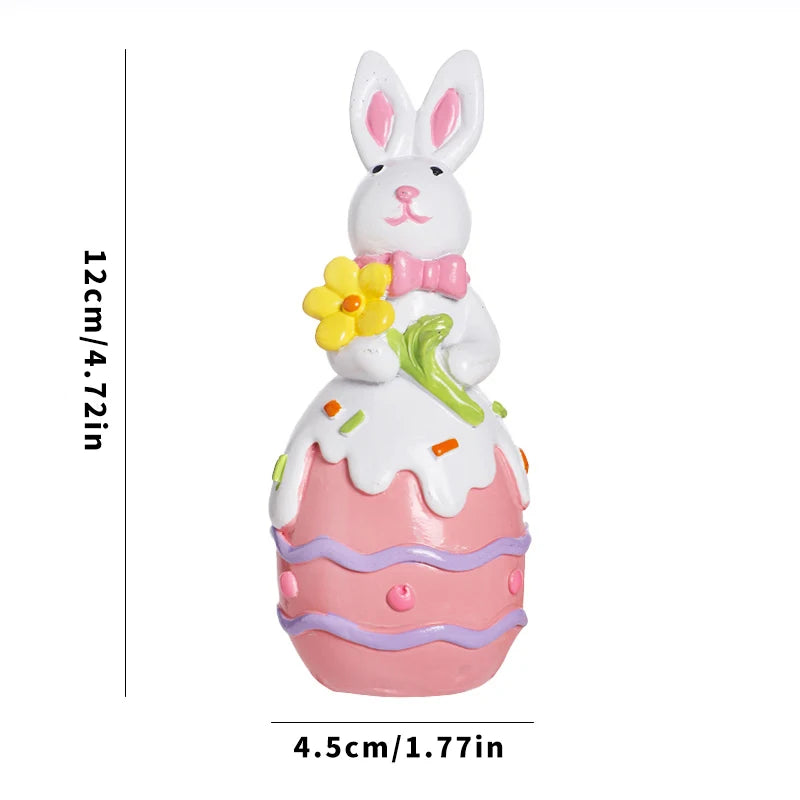 Enfeite de Mesa: Coelho e Ovo