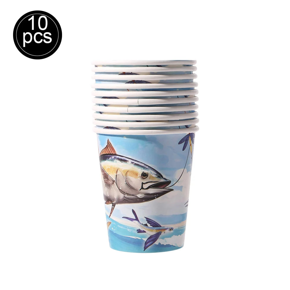 Kit Balões Metalizados Peixe – Decoração Festa Pescaria