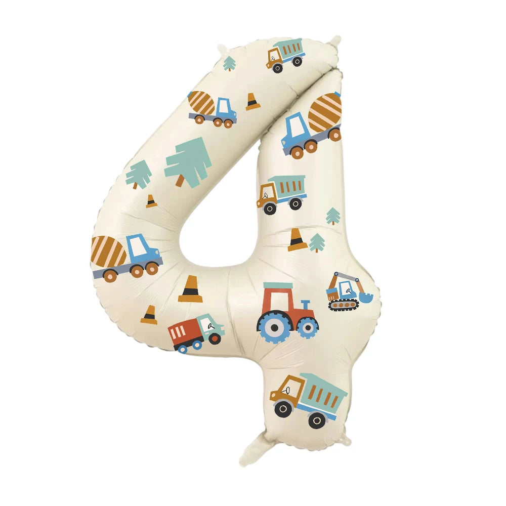 Balão de Número (Tema Construção)