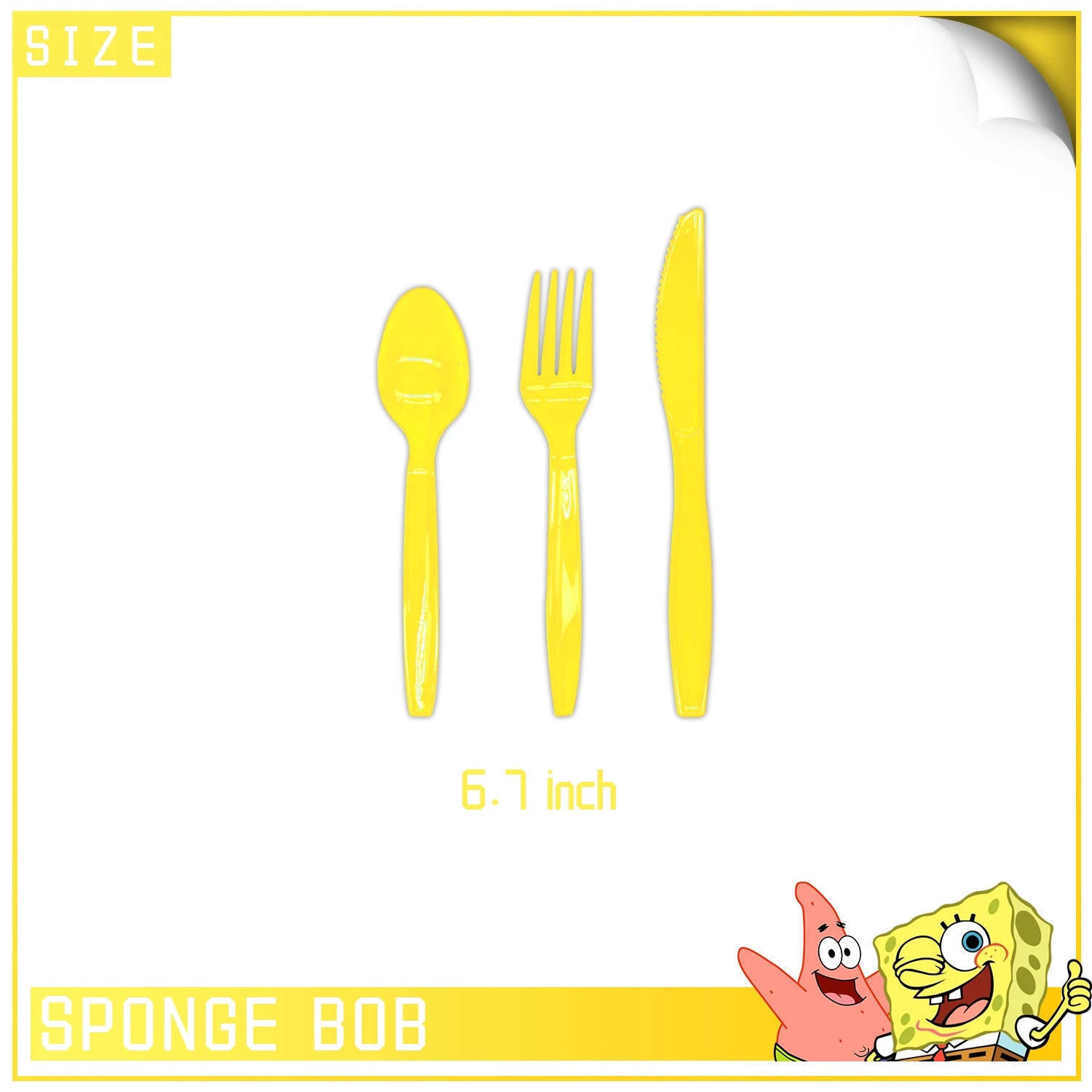 Kit Festa Bob Esponja: Descartáveis e Balões