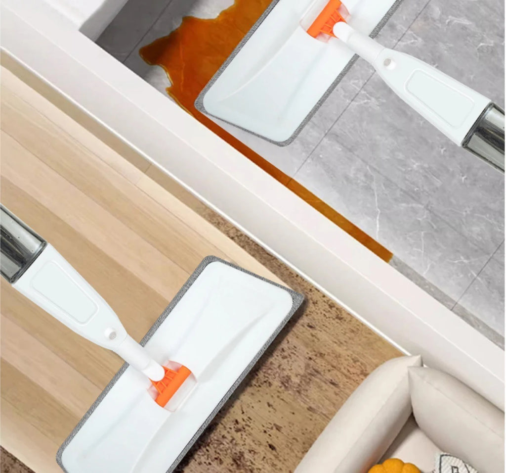 Mop spray com almofada de microfibra substituível